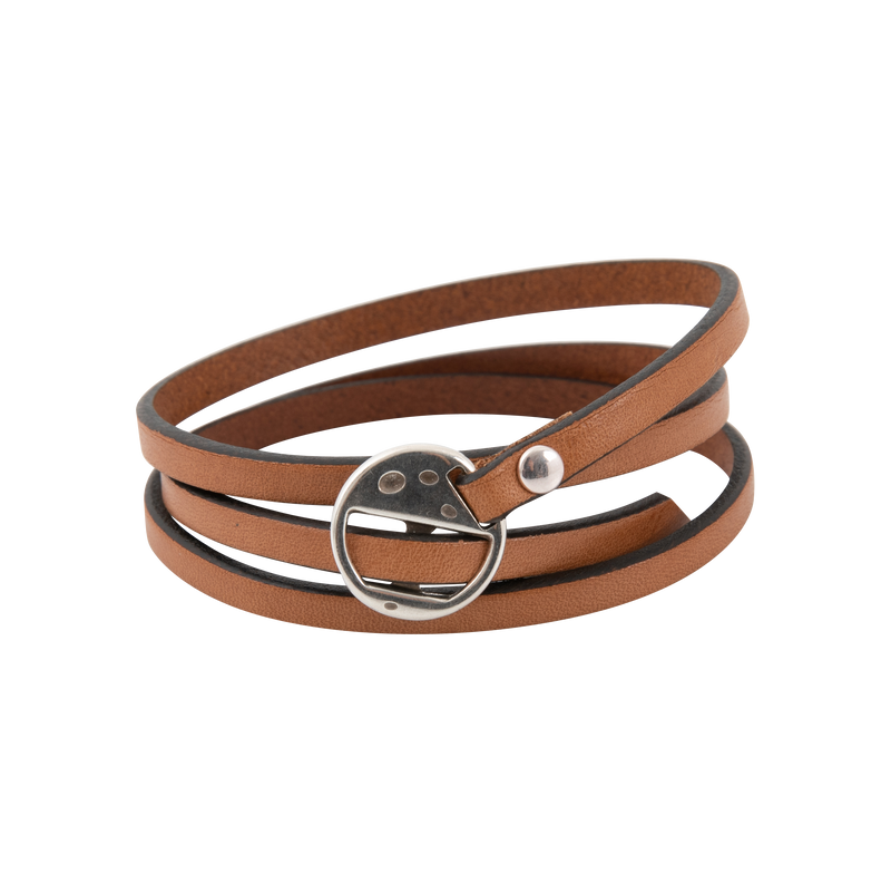 Bracelet Cuir Homme Femme | Surpiqure | Coffret Cadeau Lanière cuir brut